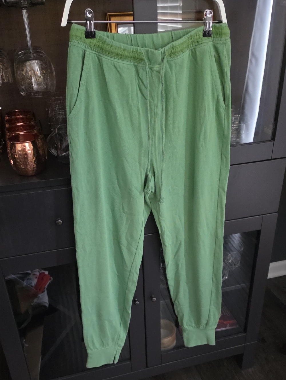 aerie Green Track Joggers